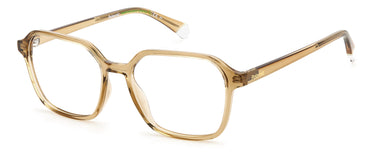 Premium Women Polaroid Eyeglasses: PLD D469 - Beige - SpecSMART Eye Clinic (Diagonal View)